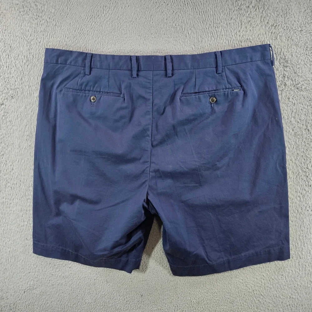 Polo Ralph Lauren Mens Navy Blue Stretch Classic Fit Chino Shorts Size 44